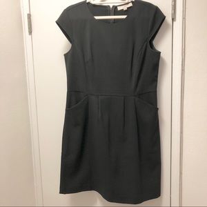 LOFT Short Sleeve Zip-up Dress